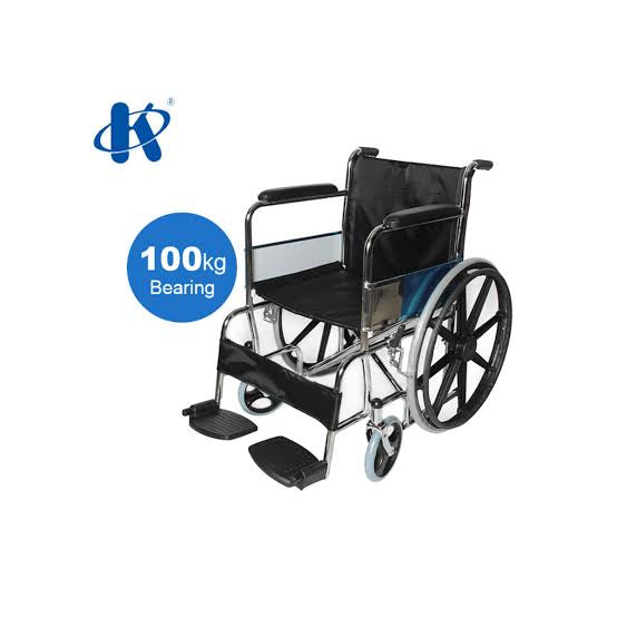 Standard Manual Wheelchair – Foldable, Durable & Lightweight | KY809B Model