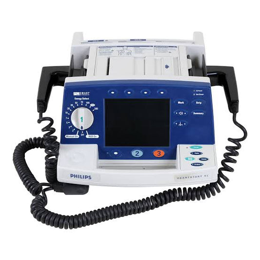 Philips HeartStart XL Biphasic Defibrillator with Paddles – Monitor, AED & Manual Modes